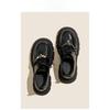 Black Lace-up Small Leather Shoes for Women's Spring New British Style Versatile Single Shoes for Women