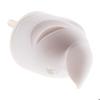 Fiche électrique mâle - ZENITECH - Coudée 16A 2P+T - Blanc - Intérieur - Plastique