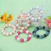 50/100PCS mixed silicone beads, 12mm/15mm DIY craft beads, suitable for keychains, bracelets, necklaces, and jewelry making
