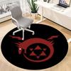 1pc Dragon Emblem Office Round Area Rug, Indoor Mat Suitable For Office, Under Office Chairs Bedroom Living Room Home Decor, Room Deco