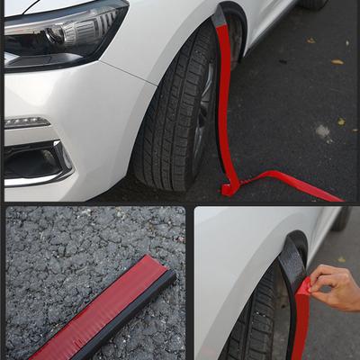 Universal Rubber Fender Flares Car Lip Wheel Eyebrow Wheel Arch Covers Extensions Protector Scratch Proof Rubber Mudguard