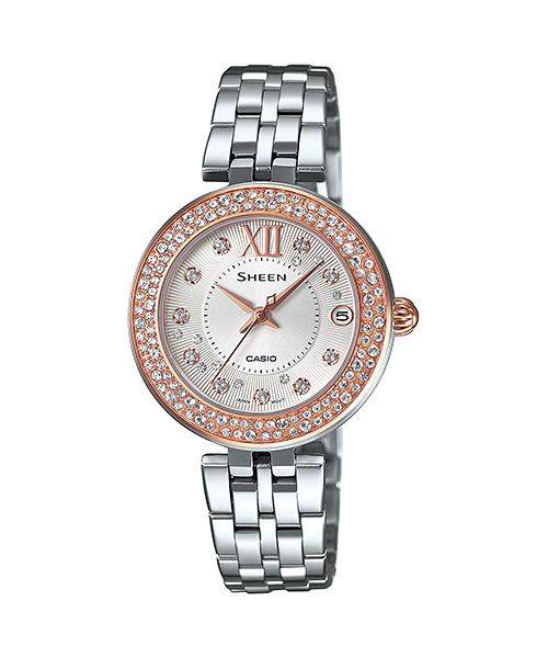 

Casio Men s Stainless Steel 50M Water Resistant Analog Quartz Watch SHE-4515D-7A белый
