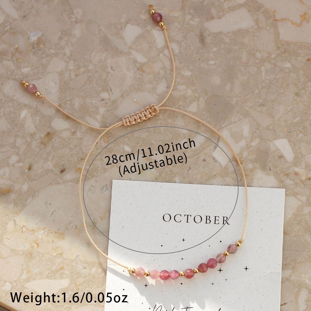 Garnet Stone Bracelet - Unique Design for Daily Wear, Trendy Birthstone Jewelry