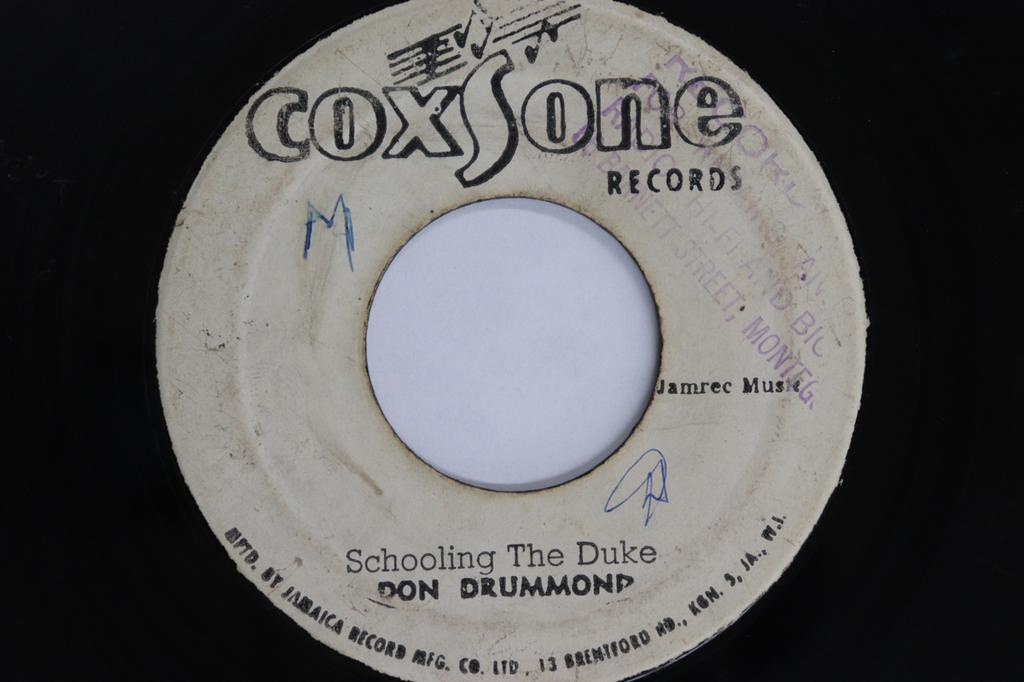 7inch Record DON DRUMMOND - Schooling The Duke / Jet Stream NONE COXSONE RECORDS Jamaica Reggae, Ska & Dub Used