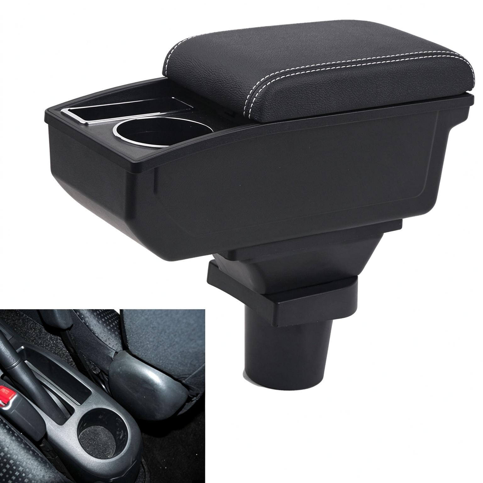 Für den Toyota Yaris (1999-2014) Armlehnenbox, modifizierte Autoteile, Box zur Aufbewahrung von Innenraumteilen. weiß