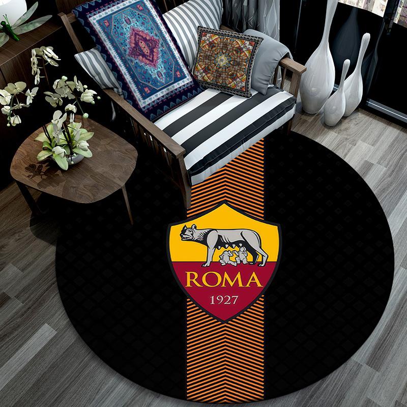AS Roma Round Area Rug,Carpet Rug for Living Room Bedroom Sofa Playroom Decor,Non-slip Floor Mat