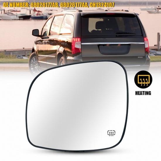 

Ліве дзеркальне скло з підігрівом для 08-16 Dodge Grand Caravan Chrysler Town Country EXV