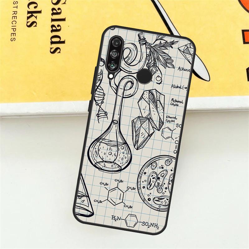 Science Chemistry Style For Huawei Nova 12S 12i 9 10 SE 7i 8i 11i Y60 Y61 Y70 Y72 Y73 Y90 Y91 P20 P40 P30 Lite Case