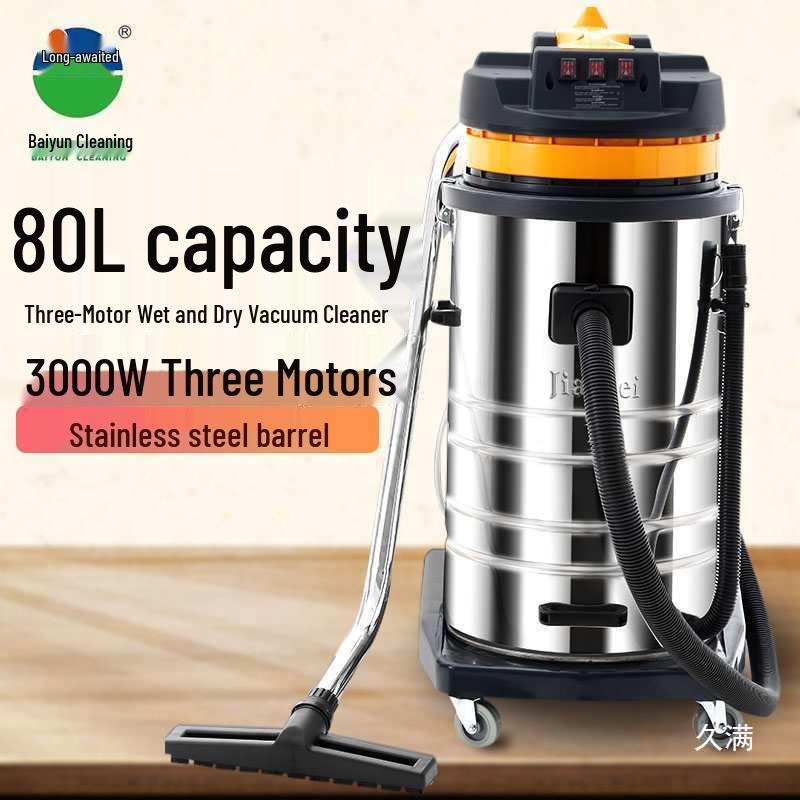 BF585-3 High-Power Industrial Vacuum Cleaner, 3000W, Strong Wet/Dry Suction
