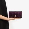 ANNA SUI Roomy Clasp Flap Long Wallet Wallet with Bill Compartment and Card Large Clasp Purple [New Color] Women's Slots, Capacity, Closure, 317971,