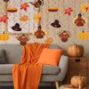 Horaldaily Thanksgiving 30 Pieces Party Hanging Swirl Decorations, Turkey Pumpkin Party Hanging Swirls Streamers Ceiling Decor for Home Office