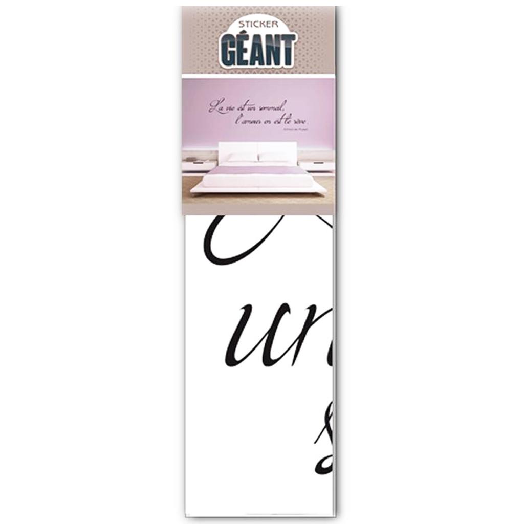 Les Trésors De Lily [Q0868] - Giant Sticker 'Quotes' (Life Is a Sleep - Love Is the Dream - Alfred De Musset) - 230x80 Cm