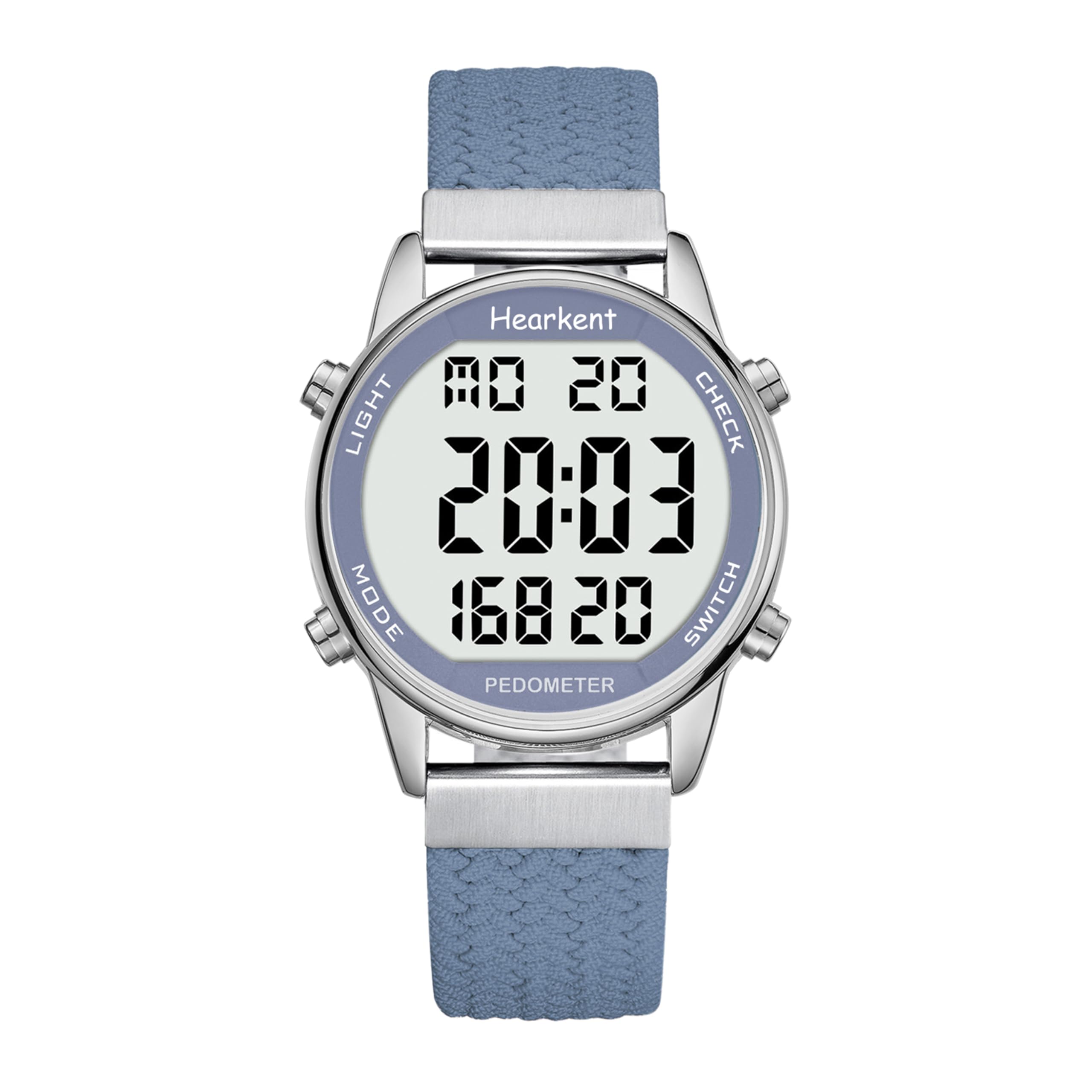 

Шагомер Hearkent, Шаги, Часовой, Большой цифровой, Бесконечно регулируемый ремешок, Женские часы, Водонепроницаемые, Подсветка, Подсчет, Расстояние, Калории, Обратный отсчет,