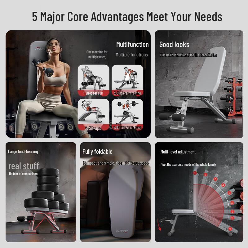 Geruite Multi-functional Adjustable Weight Bench