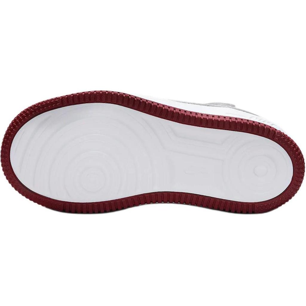 Nike Force 1 Low LV8 EasyOn Abrasion Resistant Low top Kids' Skateboarding Shoes White Red HF5510-100