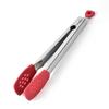 New Stainless Steel Silicone Kitchen Tongs BBQ Clip Salad Bread Cooking Food Serving Tongs Restaurant Food Folder Kitchen
