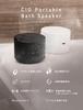 CIO Portable Bath Speaker Wireless Waterproof Bluetooth IPX7 Waterproof for Bath 8 Hours of Wireless Connection for Multiple Stereo Playback with Two
