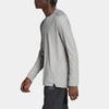 Adidas Logo Print Long Sleeve T-Shirt Men Tops Gray IB9023