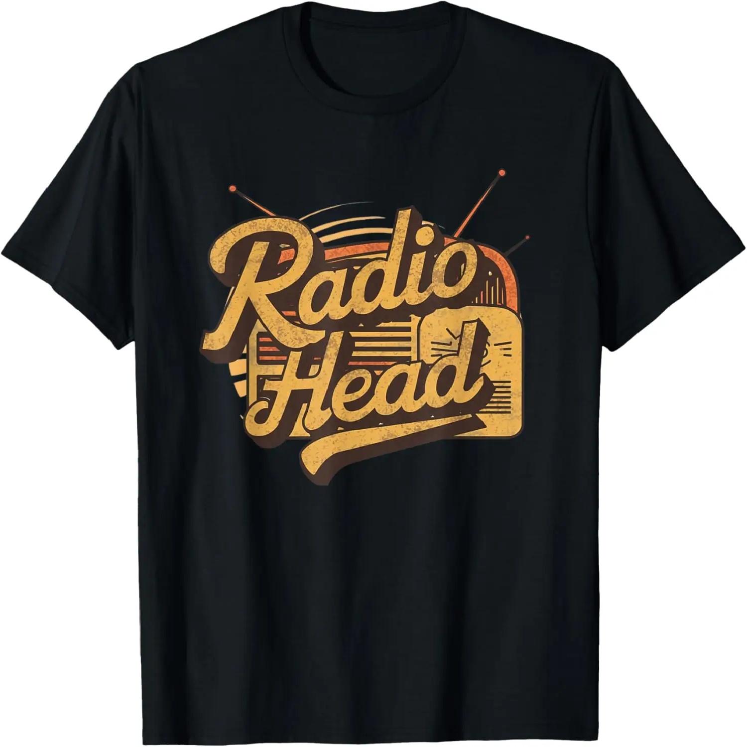 

Retro Vintage Radio Head T-Shirt XXXXXL чорний