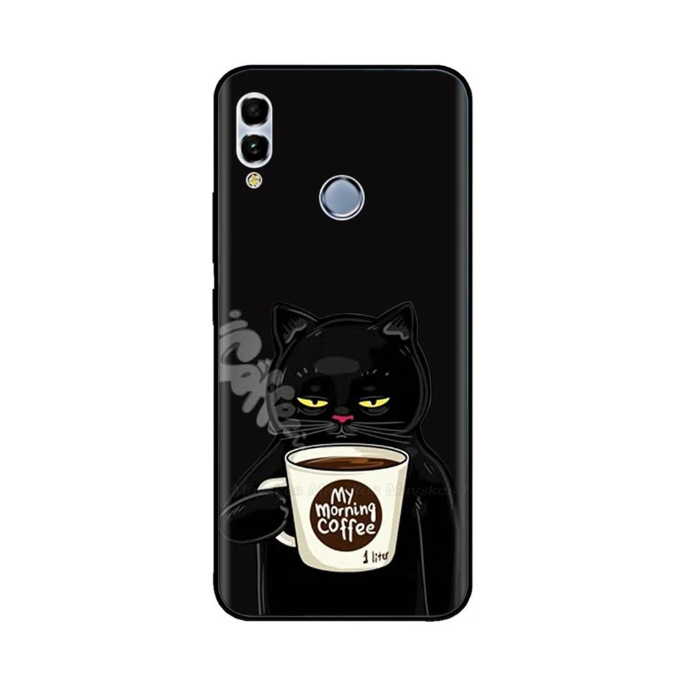For Huawei P Smart 2019 Case Phone Cases Funny Camera Protection Soft Silicone Back Cover For Huawei P Smart 2019 Shell Fundas