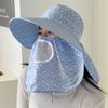Womens Summer Sun Hat With Bow Large Brim Uv Protection For Outdoor Wear