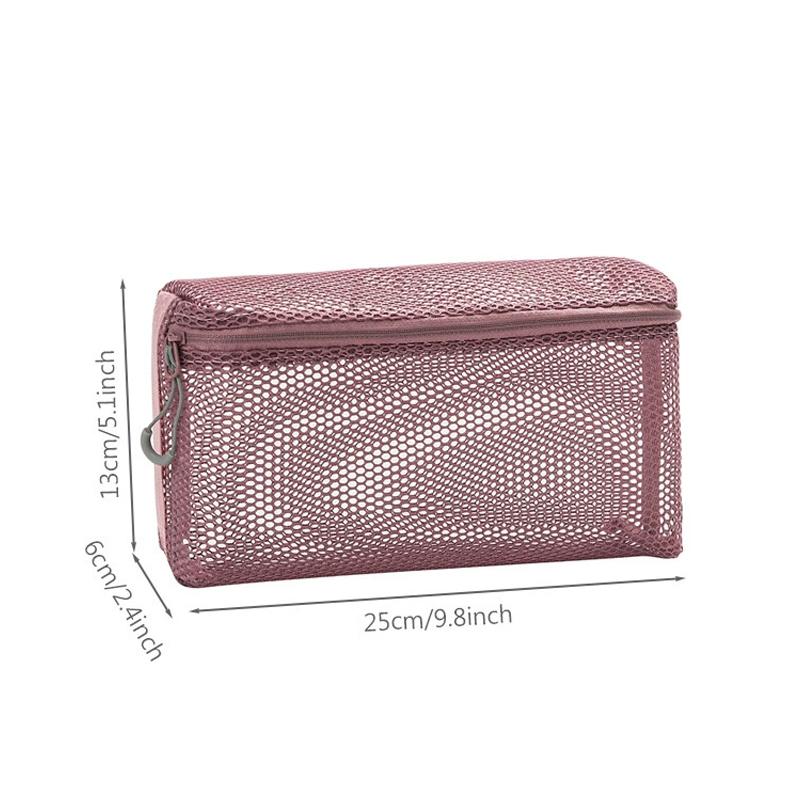 Mesh Makeup Toiletry Storage Bags Handbags Portable Travel Washing Body Shower Tools Organizer Hanging Cosmetic Organizer Pouch