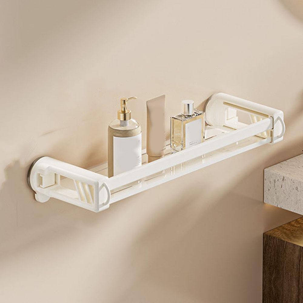 Wall Mounted Shampoo Storage Rack Punch Free Cosmetics Storage Rack Toilet Shampoo Holder  Kitchen
