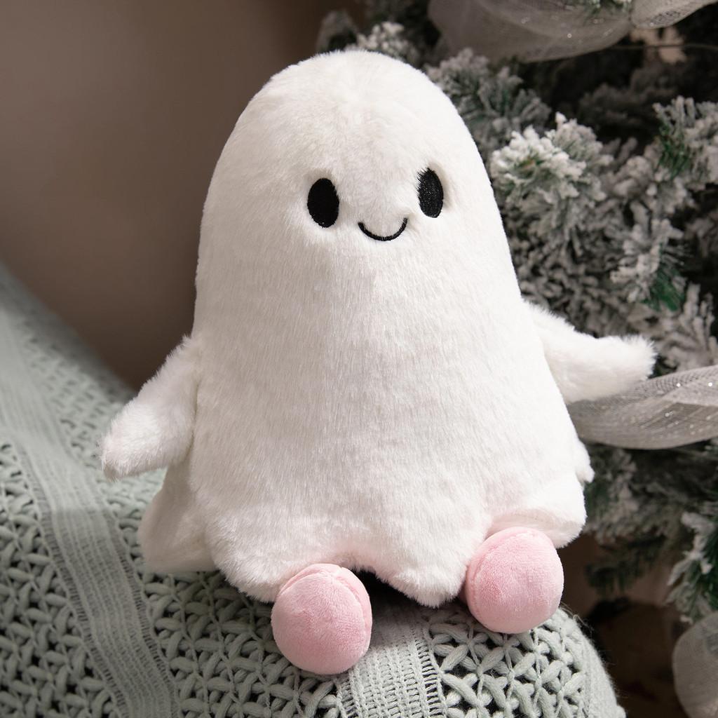 Halloween Ghost Plush Toy Pillow With Soft Short Plush For Holiday Decor And Gift