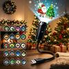 Christmas Decoration Lamps USB Projector Light for Christmas, Flexible Gooseneck Night Lamp with 6/10/15/20 Indoor Holiday Projection Films,