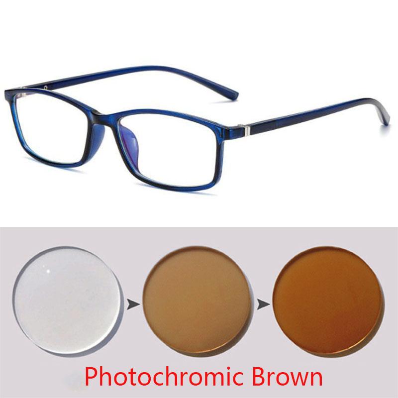 Men Vintage Small Rectangular Finished Myopia Glasses Students Fashion Optical Prescription Eyeglasses Frame 0 To -6.00