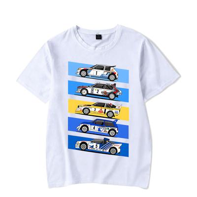 1986 Grupo B Rally Coches Divertida Camiseta Camisetas Moda Verano Mujer Unisex Manga Corta Camisetas Negras Tops Camisetas Hip Hop Streetwear