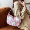 Sac Hobo Femme Motifs Étoiles Sac Bandoulière Mignon Sac Cabas Étoilé Sac à Main Épaule pour Filles Étudiant Voyage Rue Courses Quotidiennes