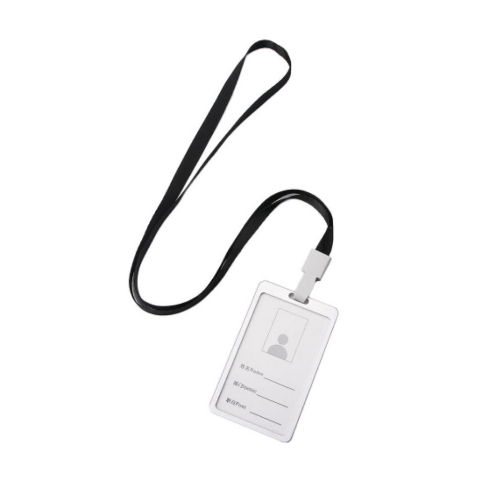 Name Security Cover Business Identity Certificate ID Card Holder with Lanyard Pass Tag Work Badge