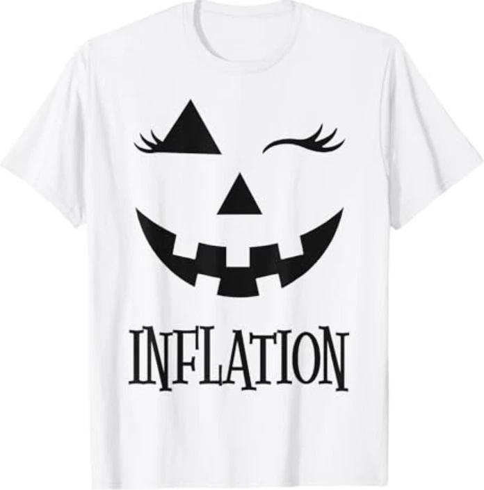 new Due to Inflation This is My Halloween Costume Couples Tee T-Shirt M