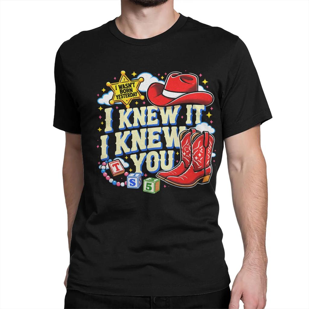 Unisex Unisexs Tshirt I Knew It I Knew You Western Bestie Style Cotton Tees Short Sleeve Ts5 T Shirt Crewneck Clothing Gift Idea
