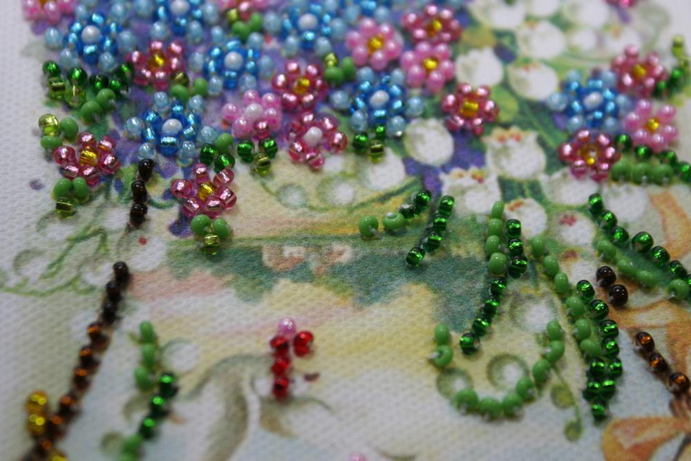 Bead Embroidery Kit Abris Art Postcard Holidays 140x84mm