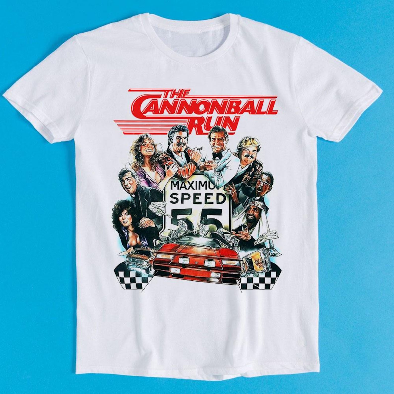 The Cannonball Run 80s Comedy Design Best Seller Funny Meme Men Women Fashion Top Retro Gift Tee T-Shirt K1491 L