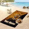 Hull FC Custom Beach Towel, Print Your Name Text Lightweight Absorbent Towel for Swimming Travel