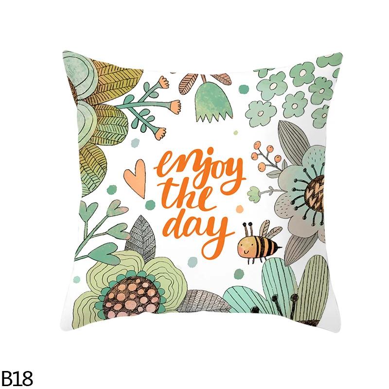 Home Decoration Easter Rabbit Egg Polyester Pillow  Set for 45 Cm of Car Sa Decoration  Houses Funda De Almohada