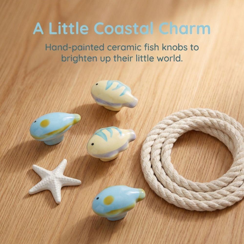 Ceramic Material Drawer Handle Cartoon Animal Ceramic Knob Furniture Handle  Furniture Door