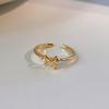 Adjustable Gold Bow Ring for Women: Blogger-Recommended Chic Open Design