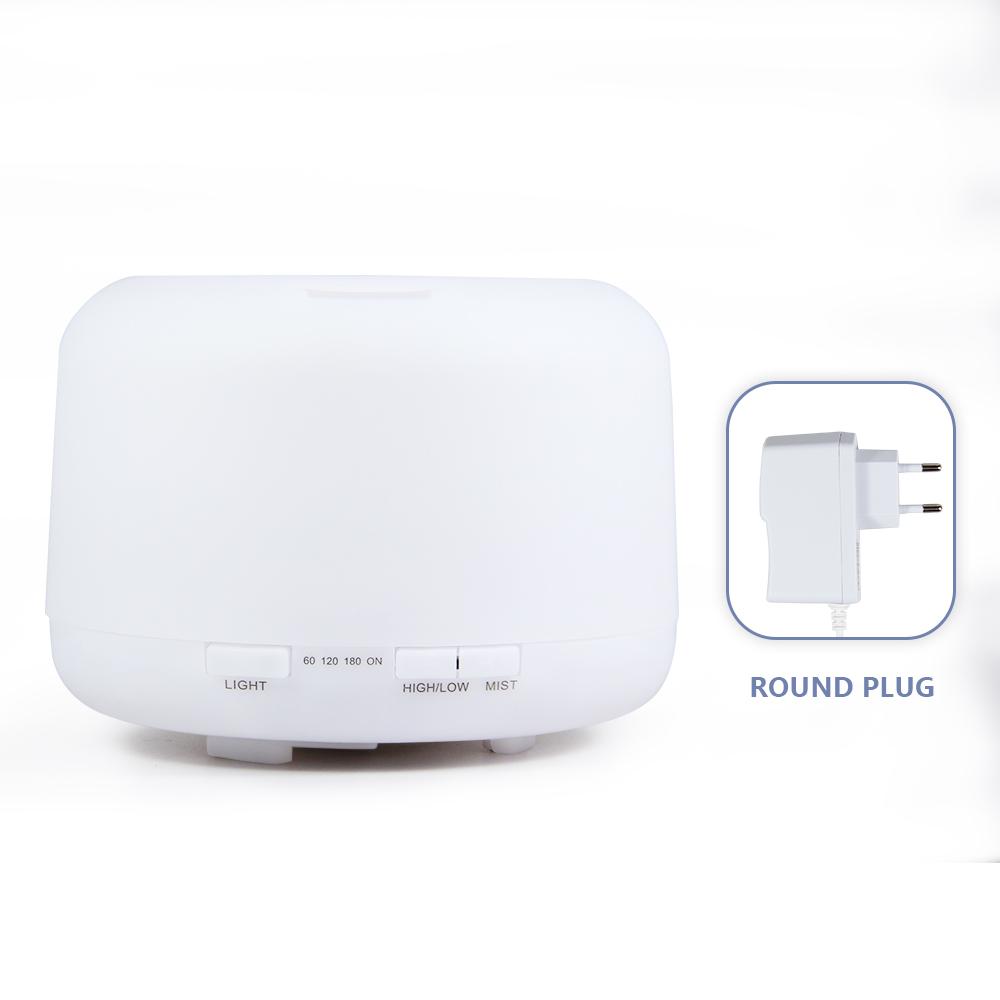 500ml Essential Oil Diffuser Timing Function Aroma Diffuser Ultrasonic Air Humidifier with Remote Control for Home Office