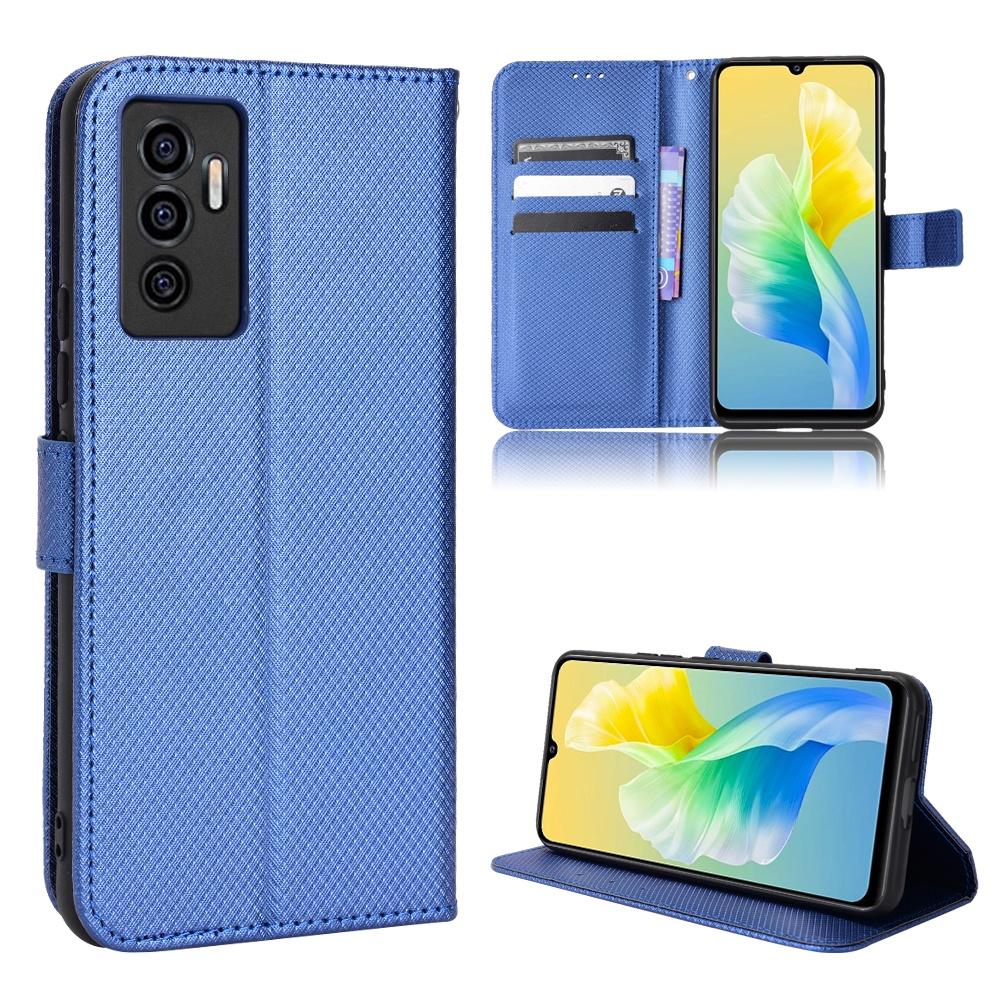 

VIVO V23e 5G Корпус Откидной держатель для телефона Стенд VIVO V23e 4G Чехол Кошелек PU Кожаная задняя крышка