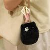 16Cm Fluffy Cat Plush Doll & Pendant Stuffed Kitten Small Cartoon Animal Keyring Plushie Decor For Bag Gift