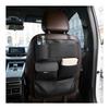 Car Seat Back Pocket Organizer, Rear Seat Storage Pocket, Multi-pocket for Car, Black, Accessory Case, Tissue Box Compatible
