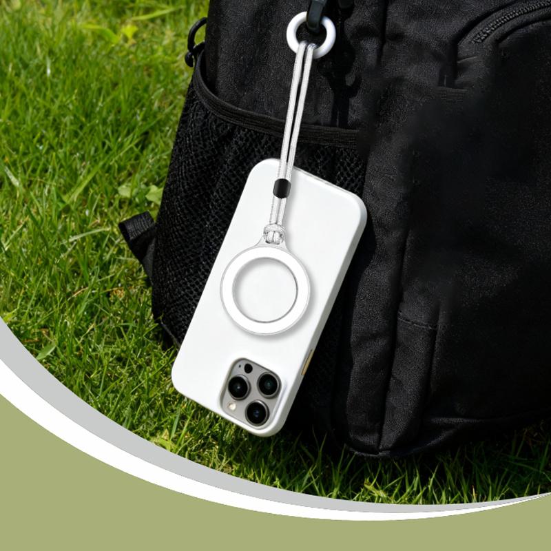 2025 New Universal Mobile Phone Magnetic Ring Lanyard Detachable Phone Charm Magnet Ring Wirst Adjustable Bag Strap for iPhone