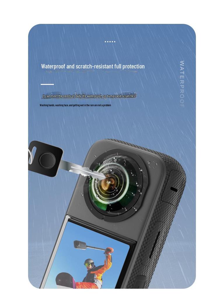 Insta360 X3 Panoramic Lens Protective Cover - Anti-Bump, Scratch-Resistant Film Accessories