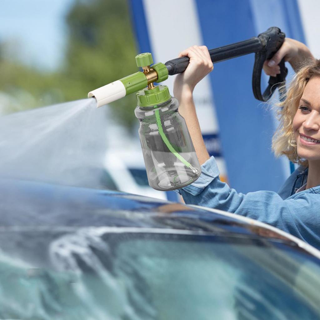 Foam Sprayer Car Wash High Pressure Washer Snow Foam Lance Adjustable Nozzle Foamer With Quick Connector Hose Attachment For