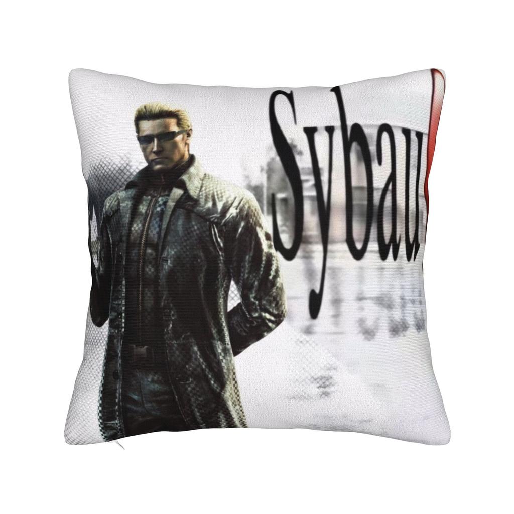 Y2K Seat Albert Wesker  Decor Pillowcase Merch  Pillow Cover Zipper Multi-Size