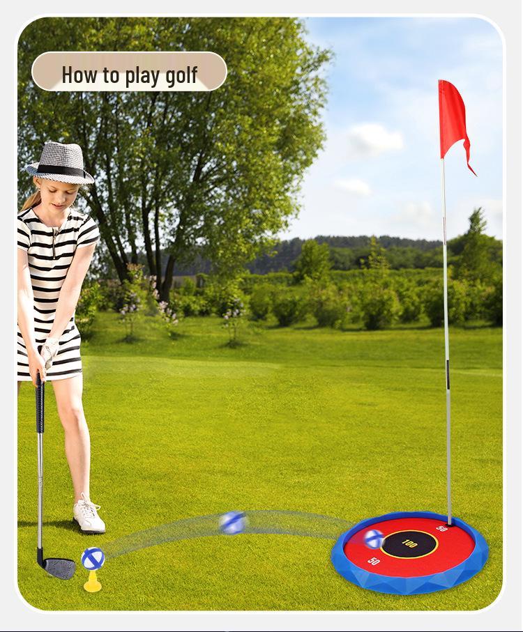 Multi-Function Light-up Children's Golf Set for Indoor & Outdoor Play & Parent-Child Interaction